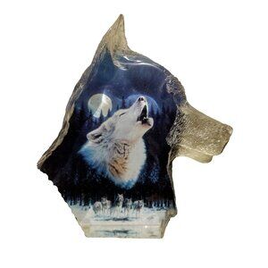 Robin Koni MIDNIGHT CALL from The Spirit Within Collection Wolf Sculpture #2686C